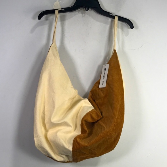 Urban Outfitters Origami Shoulder Bag, Size 26"L x 15.35"H - Tan/Cream - Picture 2 of 9